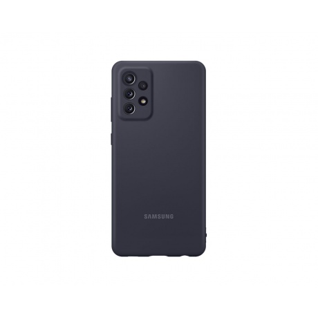 Чехол (клип-кейс) SAMSUNG Silicone Cover Galaxy A72 черный (EF-PA725TBEGRU) - фото 1