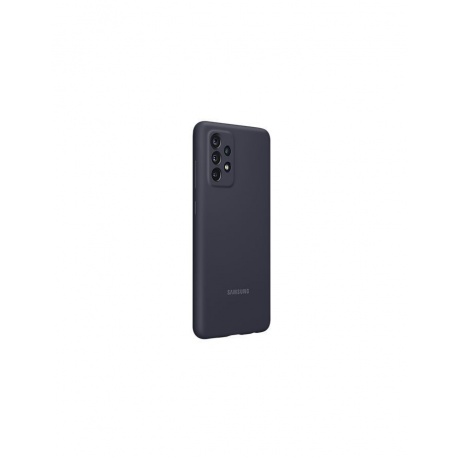 Чехол (клип-кейс) SAMSUNG Silicone Cover Galaxy A72 черный (EF-PA725TBEGRU) - фото 3
