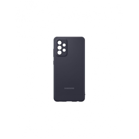 Чехол (клип-кейс) SAMSUNG Silicone Cover Galaxy A72 черный (EF-PA725TBEGRU) - фото 4