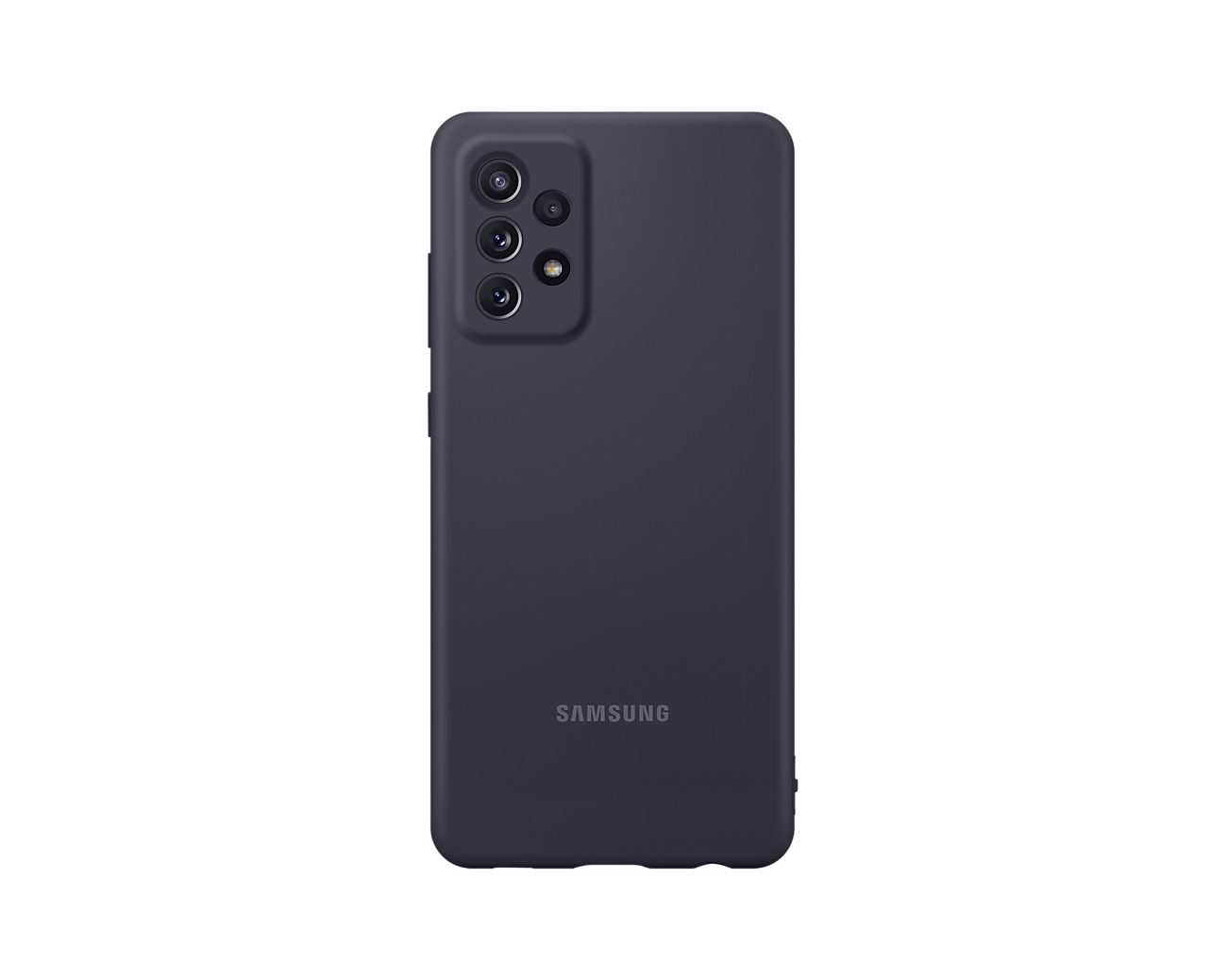 Чехол (клип-кейс) SAMSUNG Silicone Cover Galaxy A72 черный (EF-PA725TBEGRU)