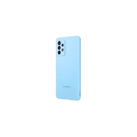 Чехол (клип-кейс) SAMSUNG Silicone Cover Galaxy A72 синий (EF-PA725TLEGRU) - фото 7