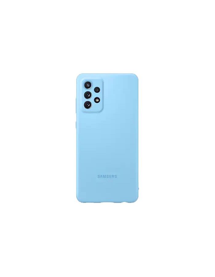 Чехол (клип-кейс) SAMSUNG Silicone Cover Galaxy A72 синий (EF-PA725TLEGRU) чехол samsung silicone cover a52 blue ef pa525