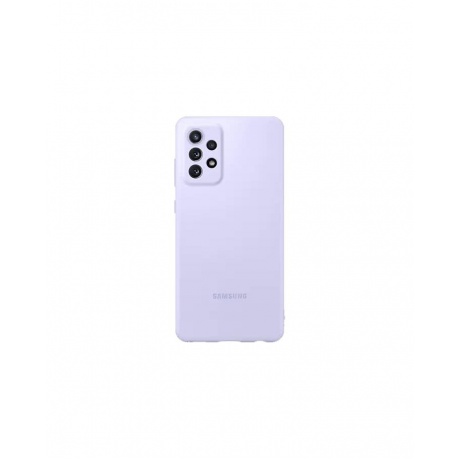 Чехол (клип-кейс) SAMSUNG Silicone Cover Galaxy A72 фиолетовый (EF-PA725TVEGRU) - фото 1
