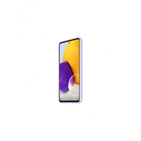 Чехол (клип-кейс) SAMSUNG Silicone Cover Galaxy A72 фиолетовый (EF-PA725TVEGRU) - фото 4