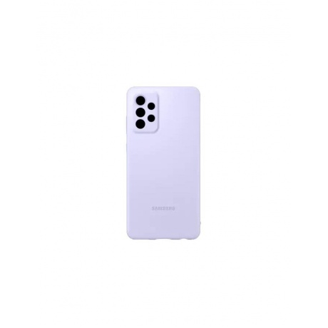 Чехол (клип-кейс) SAMSUNG Silicone Cover Galaxy A72 фиолетовый (EF-PA725TVEGRU) - фото 5