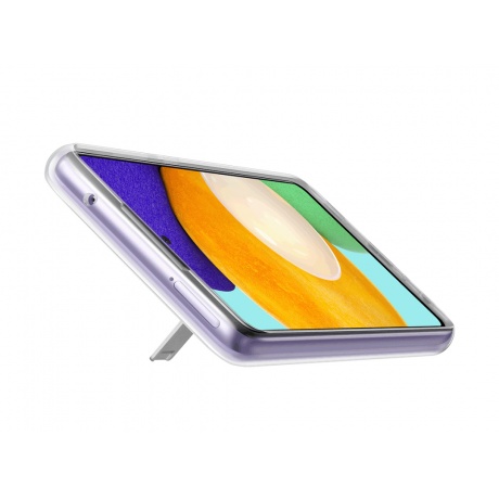 Чехол-накладка Samsung Clear Standing Cover для Galaxy A52 прозрачный (EF-JA525CTEGRU) - фото 7