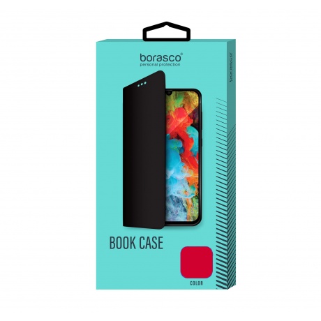 Чехол BoraSCO Book Case для Xiaomi Redmi Note 9t красный - фото 1