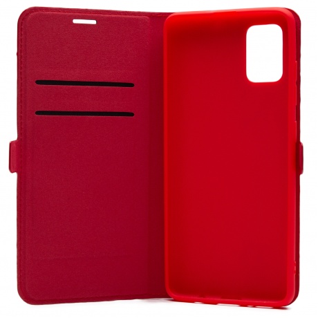 Чехол BoraSCO Book Case для Xiaomi Redmi Note 9t красный - фото 3