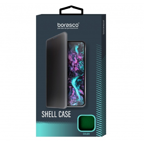 Чехол BoraSCO Shell Case для Xiaomi Redmi Note 9t зеленый опал - фото 1