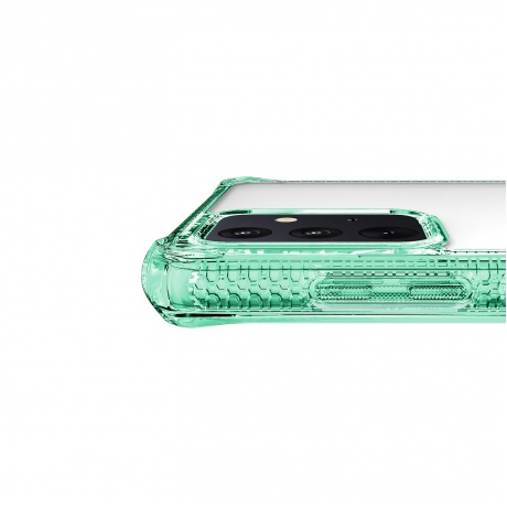 Чехол антибактериальный ITSKINS HYBRID CLEAR для Samsung Galaxy A72, мятный/прозрачный - фото 4