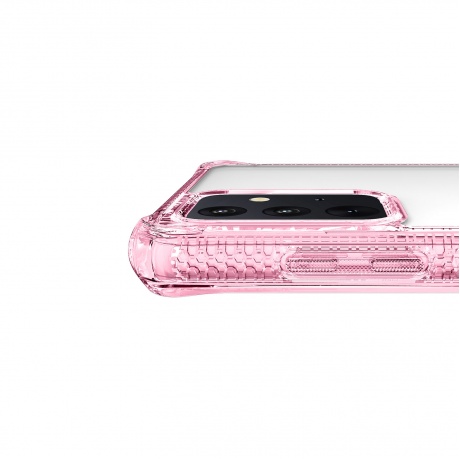 Чехол антибактериальный ITSKINS HYBRID CLEAR для Samsung Galaxy A72, св.розовый/прозрачный - фото 4