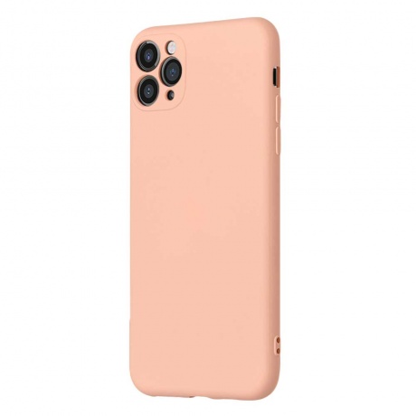 Чехол клип-кейс PERO LIQUID SILICONE для Apple iPhone 12 mini светло-розовый - фото 2