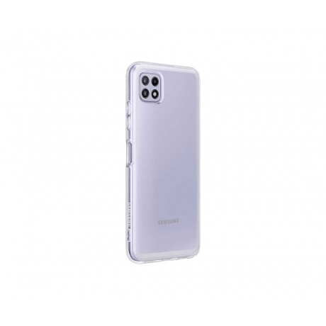 Чехол-накладка Samsung EF-QA225TTEGRU Soft Clear Cover для Galaxy A22 LTE прозрачный - фото 6