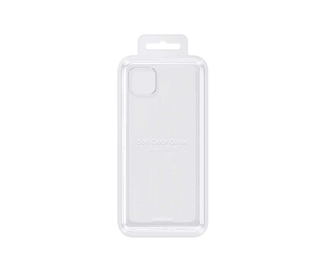 Чехол-накладка Samsung EF-QA225TTEGRU Soft Clear Cover для Galaxy A22 LTE прозрачный чехол samsung clear cover s21 fe прозрачный ef qg990