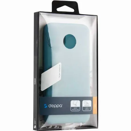 Чехол накладка Deppa Liquid Silicone для Samsung Galaxy A32, син...