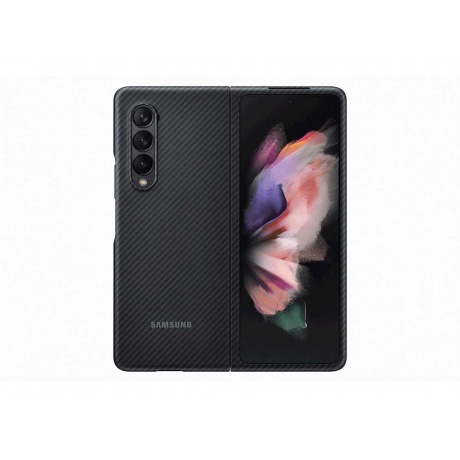 Чехол Samsung Aramid Cover для Galaxy Z Fold3 черный (EF-XF926SBEGRU) - фото 1