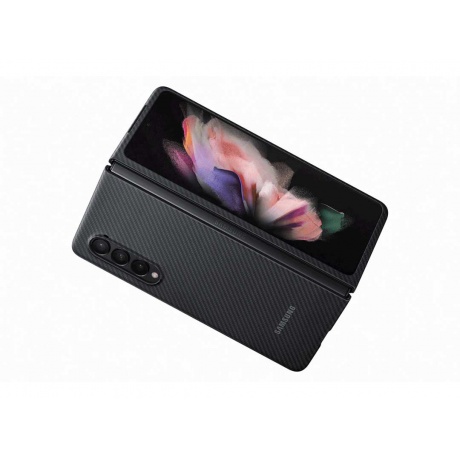Чехол Samsung Aramid Cover для Galaxy Z Fold3 черный (EF-XF926SBEGRU) - фото 6