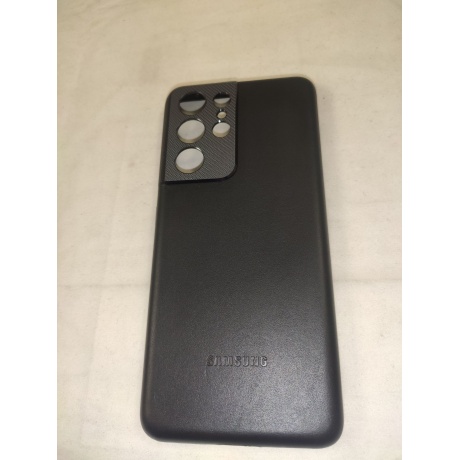Чехол (клип-кейс) Samsung Galaxy S21 Ultra Leather Cover черный (EF-VG998LBEGRU) уцененный (гарантия 14 дней) - фото 2
