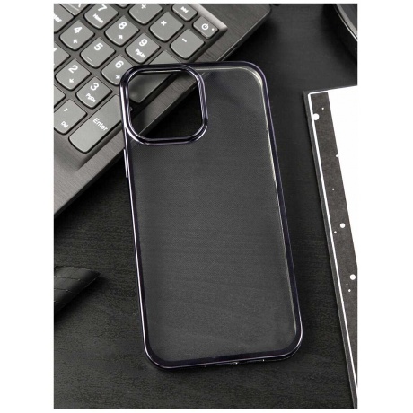 Чехол iBox для APPLE iPhone 13 Pro Blaze Silicone Black Frame УТ000027026 - фото 3