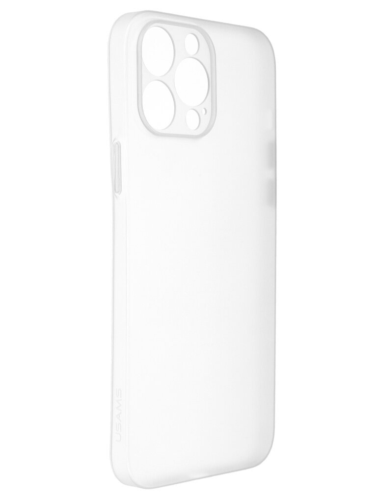 Чехол Usams для APPLE iPhone 13 Pro Max US-BH779 Ultra-Thin Matte White IP13PMQR04 панель накладка usams us bh779 green matte для iphone 13 pro max