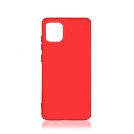 Чехол DF для Samsung Galaxy A03 Core Silicone Red sOriginal-33 - фото 1
