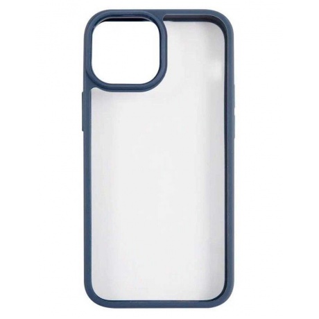 Чехол (клип-кейс) Usams Apple iPhone 13 mini US-BH768 прозрачный/синий (УТ000028115) - фото 2