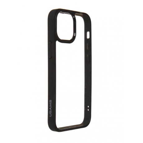 Чехол (клип-кейс) Usams Apple iPhone 13 mini US-BH768 прозрачный/черный (УТ000028113) - фото 1