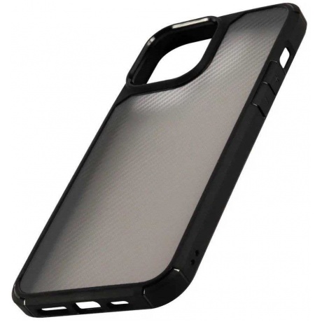 Чехол (клип-кейс) Usams Apple iPhone 13 Pro Max Carbon Design US-BH775 черный (матовый) (УТ000028128) - фото 3