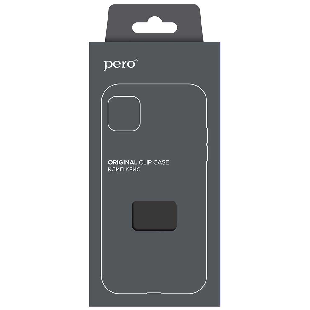 цена Клип-кейс PERO софт-тач для Realme C25S черный