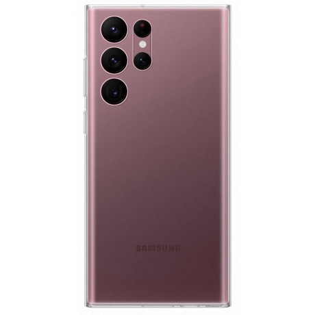 Чехол-накладка Samsung EF-QS908CTEGRU Clear Cover для Galaxy S22 Ultra, прозрачный - фото 2