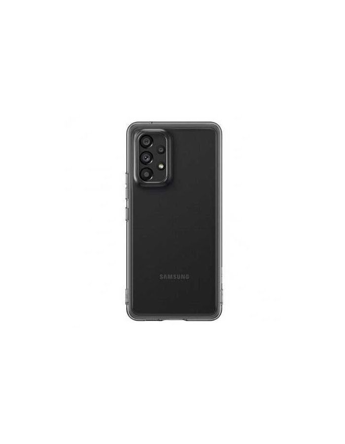 Чехол-накладка Samsung EF-QA536TBEGRU Soft Clear Cover для Samsung Galaxy A53 5G, чёрный чехол samsung soft clear cover a12 чёрный ef qa125