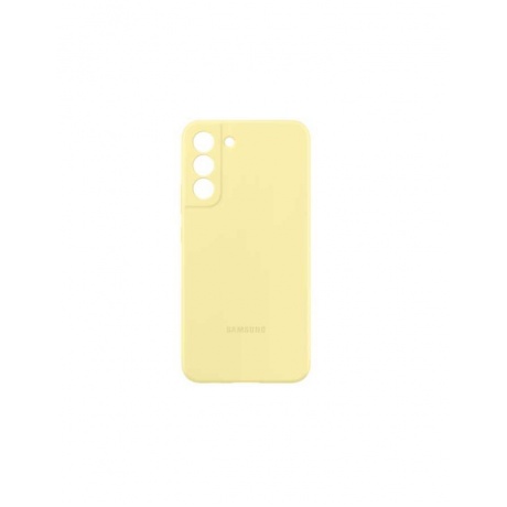 Чехол-накладка Samsung EF-PS906TYEGRU Silicone Cover для Galaxy S22+, сливочно-желтый (EF-PS906TYEGRU) - фото 1