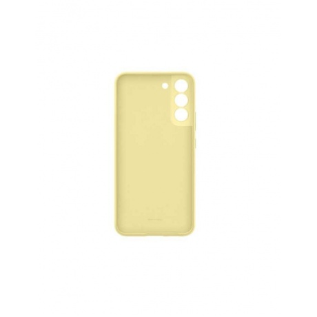 Чехол-накладка Samsung EF-PS906TYEGRU Silicone Cover для Galaxy S22+, сливочно-желтый (EF-PS906TYEGRU) - фото 2