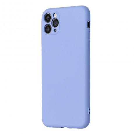 Чехол клип-кейс PERO LIQUID SILICONE для Apple iPhone 13 mini голубой - фото 2