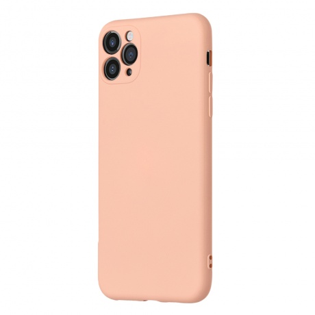 Чехол клип-кейс PERO LIQUID SILICONE для Apple iPhone 13 Pro светло-розовый - фото 2