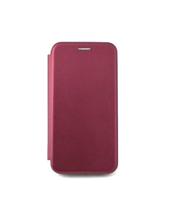 Чехол-книжка WELLMADE для Apple iPhone 7 / 8 / SE 2020 бордовый силиконовый чехол для apple iphone 7 и iphone 8 se 2020 silicone case на айфон 7 8 се 2020 с бархатистым покрытием внутри светло оливковый