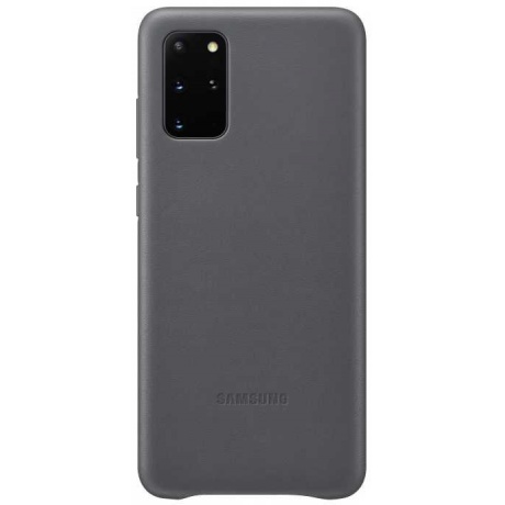 Чехол Samsung Galaxy S20+ Leather Cover серый (EF-VG985LJEGRU) уцененный (гарантия 14 дней) - фото 1