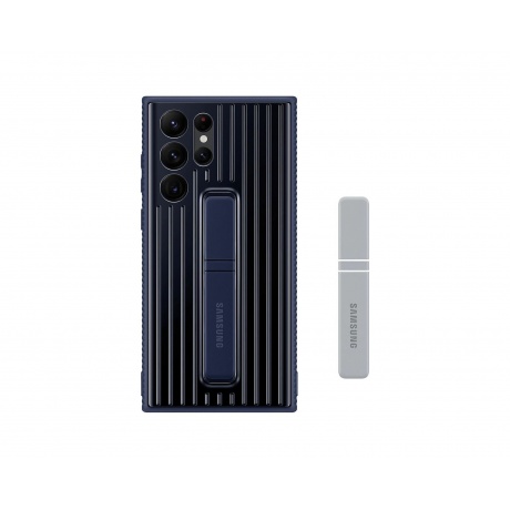 Чехол-накладка Samsung EF-RS908CNEGRU Cover для Galaxy S22 Ultra, темно-синий уцененный (гарантия 14 дней) - фото 1
