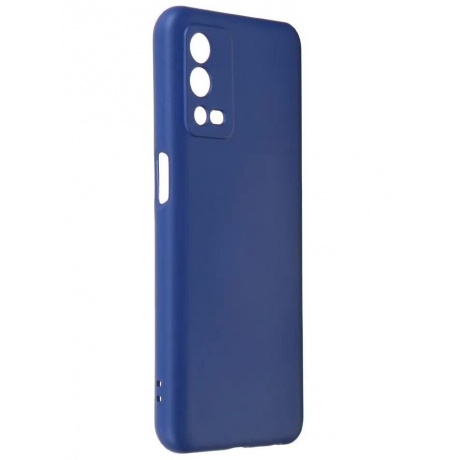 Чехол DF для Oppo A55 4G Silicone Blue oOriginal-15 - фото 3