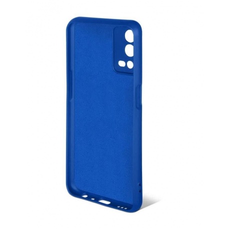 Чехол DF для Oppo A55 4G Silicone Blue oOriginal-15 - фото 4