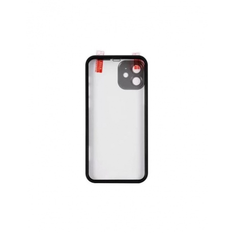 Защитный комплект Red Line 360° Full Body для iPhone 12 (чехол+стекло), черный - фото 1