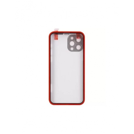 Защитный комплект Red Line 360° Full Body для iPhone 12 Pro (чехол+стекло), красный - фото 1