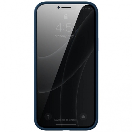 Чехол защитный Baseus Liquid Silica Gel Protective Case для iPhone 13 Pro Max, синий - фото 3