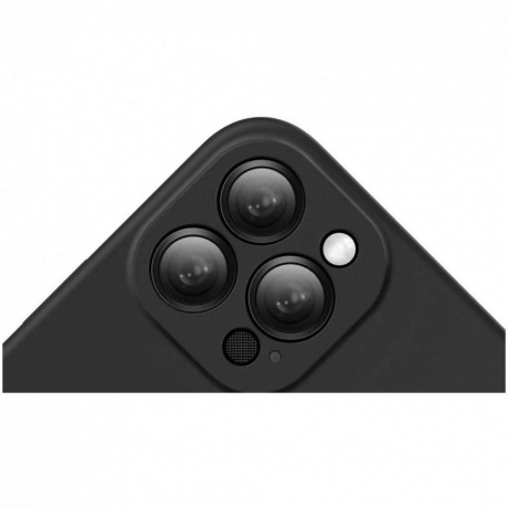 Чехол защитный Baseus Liquid Silica Gel Protective Case для iPhone 13 Pro Max, черный - фото 7
