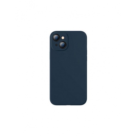 Чехол защитный Baseus Liquid Silica Gel Protective Case для iPhone 13, синий - фото 1