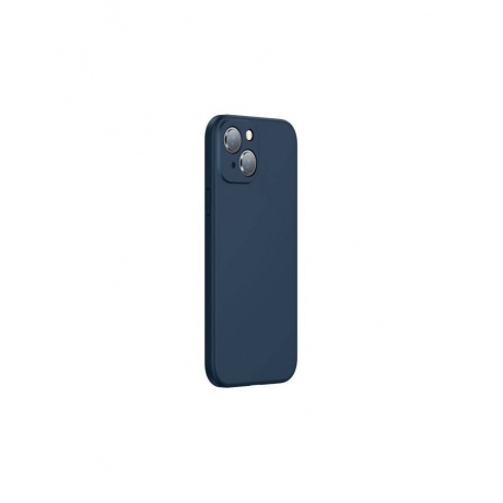 Чехол защитный Baseus Liquid Silica Gel Protective Case для iPhone 13, синий - фото 2