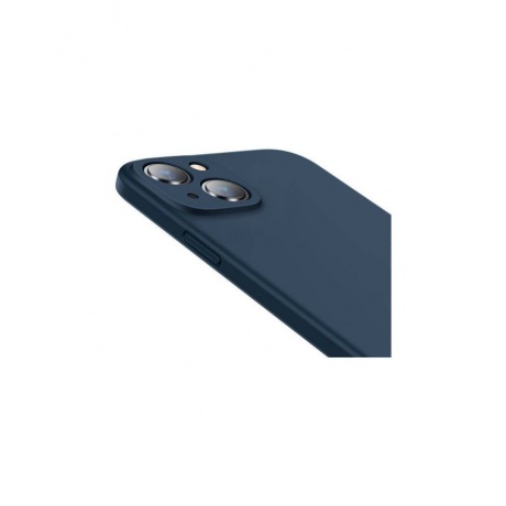 Чехол защитный Baseus Liquid Silica Gel Protective Case для iPhone 13, синий - фото 5