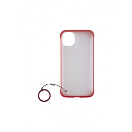 Чехол защитный Red Line Oslo для iPhone 11 Pro Max (6.5&quot;) (красный) с кольцом УТ000018438 - фото 1
