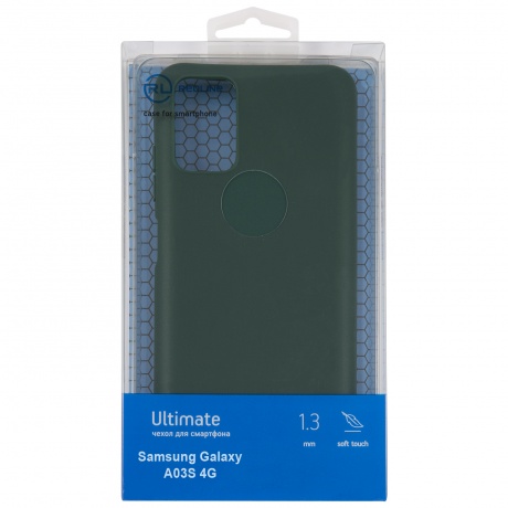 Чехол защитный Red Line Ultimate для Samsung Galaxy A03S 4G, зеленый УТ000026529 - фото 1