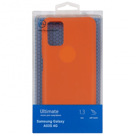 Чехол защитный Red Line Ultimate для Samsung Galaxy A03S 4G, оранжевый УТ000026531 - фото 1